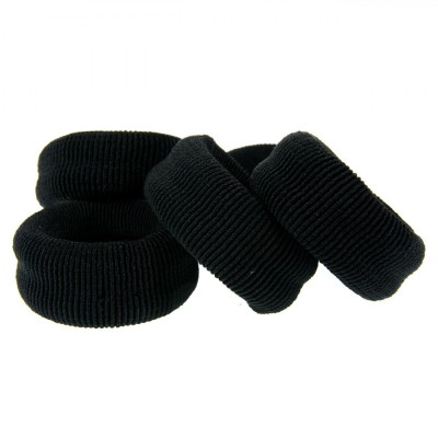Elastice Păr Femei, Frotte, Set 5 Bucăți, Culoare Negru foto