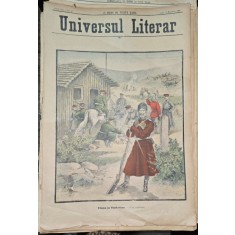 Revista Universul Literar nr.46/1898 pe coperta Ciuma din Turkestan