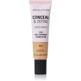 Makeup Revolution Conceal &amp; Define machiaj cu efect matifiant culoare F9.7W 23 ml