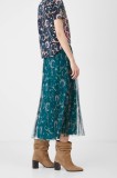 Medicine fusta culoarea verde, maxi, evazati