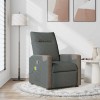 VidaXL Fotoliu de masaj rabatabil, gri &icirc;nchis, material textil 4104845