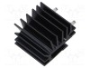 Radiator extrudat TO220 negru 25mm x 19,4mm x 28mm 9K/W FISCHER ELEKTRONIK