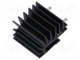 Radiator extrudat TO220 negru 25mm x 19,4mm x 28mm 9K/W FISCHER ELEKTRONIK