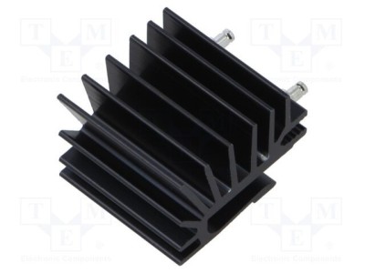 Radiator extrudat TO220 negru 25mm x 19,4mm x 28mm 9K/W FISCHER ELEKTRONIK foto