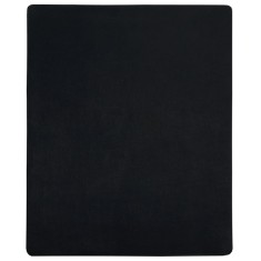 Cearsaf de pat cu elastic, negru, 90x200 cm, bumbac