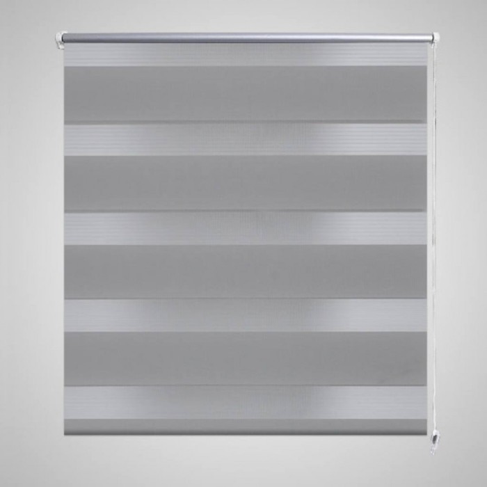 Jaluzea tip zebra, 120 x 175 cm, gri