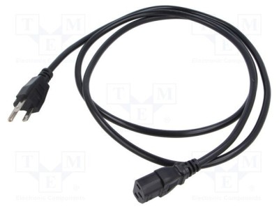 Cablu IEC C13 mamă NEMA 5-15 mufă PVC 1,8m LIAN DUNG foto