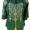 Bluza tip ie dama RIAG, marime M, verde/auriu