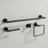 Set accesorii pentru baie GRID Black 4 piese