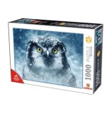 Cumpara ieftin Puzzle adulti Deico Animal Puzzle - Bufnita iarna, 1000 piese