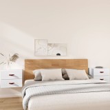 Gossi noptiere de perete, 2 buc., alb, 50x36x40 cm