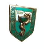 Cumpara ieftin Insigna Conferinta Nationala de Farmacie 1957