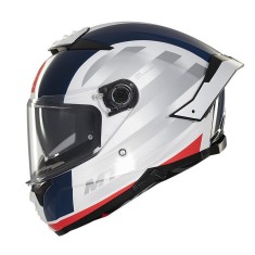 Casca integrala MT Thunder 4 SV Treads C7 alb/rosu/albastru lucios (ochelari soare integrati) XXL (63/64cm)