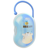 Chicco Easy Box cutie pentru suzetă Blue 1 buc