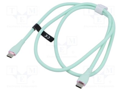 Cablu USB 2.0 USB C nichelat 1m verde VENTION foto