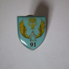 Insigna Regimentul 91 aviatie militară