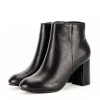 Botine Dama Negre Toc Mediu Gros Simina 116 - Elegante &amp; Confortabile, Perfecte Birou/Casual