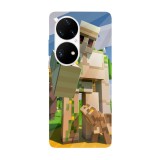 Husa compatibila cu Huawei Nova Y70 model Golem Minecraft, Silicon, TPU, Viceversa, Transparent, Carcasa