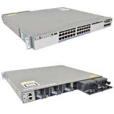Switch second hand Cisco WS-C3850-24XUW-S 24-Port 10G UPOE 1U cu modul C3850-NM-2-10G si 5 licente apcount