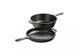 Tigaie din fonta cu capac 24cm, 3,5lit Handy KitchenServ