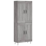 Cumpara ieftin Dulap inalt, gri sonoma, 69,5x34x180 cm, lemn compozit