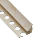 Profil PVC de colt interior, 00aimcr, crem marmorat, 2.6 m