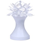 Lampa rotativa cu suport si leduri multicolore,Floare de Lotus