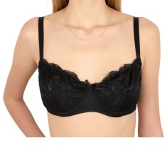 Sutien Balconette, Cupă Moale S102 - Negru - 80B