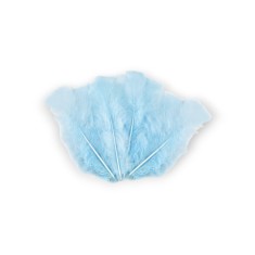 Set 20 pene decorative curca, lungime 10 - 15 cm, Bleu