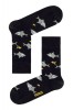 Șosete haioase cu model rechin, DiWaRi Happy 058 - Negru, 25 (40-41), Conte Elegant