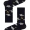 Șosete haioase cu model rechin, DiWaRi Happy 058 - Negru, 29 (44-45)