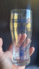 Pahar bere Timisoreana 300 ani de traditie, din sticla, 48 cl, cutie originala foto