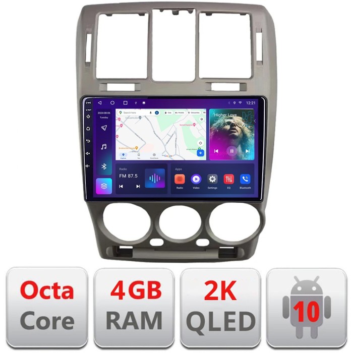 Navigatie Hyundai Getz 2002-2010 Android ecran Qled 2K Octa core 4+32 kit-getz+EDT-E409-2K CarStore Technology