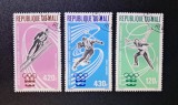 Mali (R&eacute;publique du Mali) 1976 Jocuri Olimpice de Iarnă Innsbruck Serie Completa 3v Poșta Aeriană Ștampilat - A90
