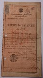 Buletin de casatorie Bucuresti , Septembrie 1925