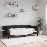 VidaXL Cadru de pat, negru, 90x190 cm, material textil