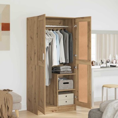 vidaXL Dulap cu raft artisian oak 82.5 x 51.5 x 180 cm Lemn compozit foto