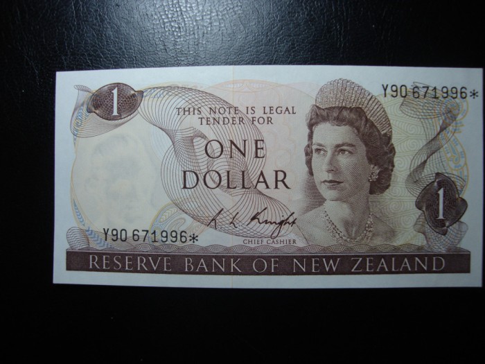 NOUA ZEELANDA 1 DOLAR 1977 UNC REPLACEMENT