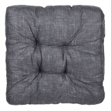 Pernă Podea, Model Antracit, Dimensiune 40x40cm, Grosime 9cm, Două Fețe, M&acirc;ner, Compoziție Bumbac-Poliester, Oem