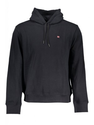 Napapijri Hanorac BALIS barbati, cu mini logo brodat, Regular fit, Negru, S foto