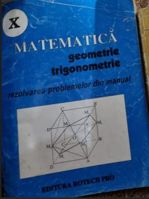 Matematica. Geometrie Trigonometrie clasa a X-a foto