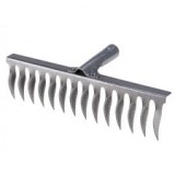 Grebla Gri Carbon Cu 14 Dinti, 350Mm