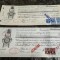 Lot cambie, Bilet la Ordin, 1936, Timbru Sec, semnat Nicolae Ionescu Cristea,rar