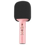 Microfon Karaoke Bluetooth cu difuzor incorporat roz maXlife MXBM-600 OEM0200494