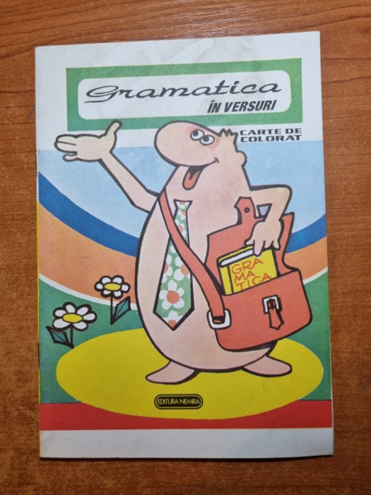 carte pentru copii - gramatica in versuri - din anul 1993