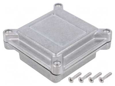 Carcasă Aluminiu Naturală IP67 96x96x45mm foto