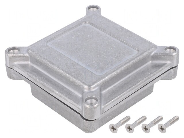 Carcasă Aluminiu Naturală IP67 96x96x45mm