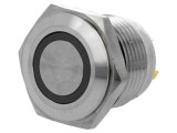 Comutator ONPOW anti-vandalism 2 SPST-NO 2A/36VDC IP65 galben
