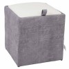 TABURET BOX - PRINT - CORP BETON ZGARIAT/CAPAC IMITATIE PIELE DIVERSE CULORI - Albastru 21898