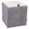 TABURET BOX - PRINT - CORP BETON ZGARIAT/CAPAC IMITATIE PIELE DIVERSE CULORI - Albastru 21898